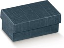 Luxe geschenkdoos met deksel karton BLAUW, 13x9x4cm (10 stuks)