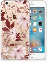 Bumper Hoesje Geschikt voor iPhone 6s Watercolor Flowers