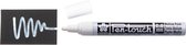 Pen-Touch decomarker decoratiestift wit met medium punt (2,0 mm)