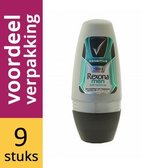 9x50ml Rexona Deodorant Deoroller Sensitive For Men