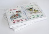 10 Luxe Kerstkaarten - Bedrukte binnenzijde - Folie - doos: 20 x 27 x 2,2 cm