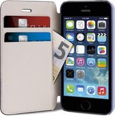 PURO iPhone 5/5S Leather Folio Case - Blauw with Cardslots