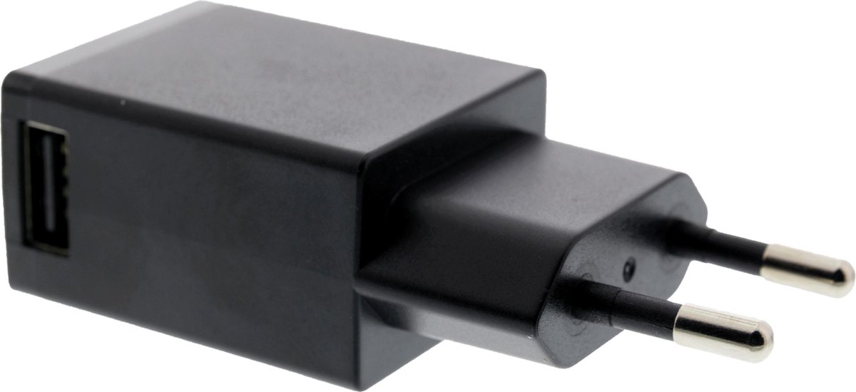 DELTACO USB-AC85 oplader, 100-240V naar USB 5V 2.1A - 1xUSB Type A