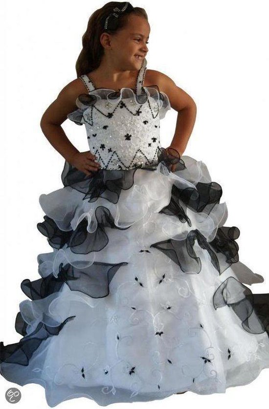 Bruidsmeisje kleed Feestelijke Kleed Communie Kleed Model Glamour. Maat 140  | bol.com