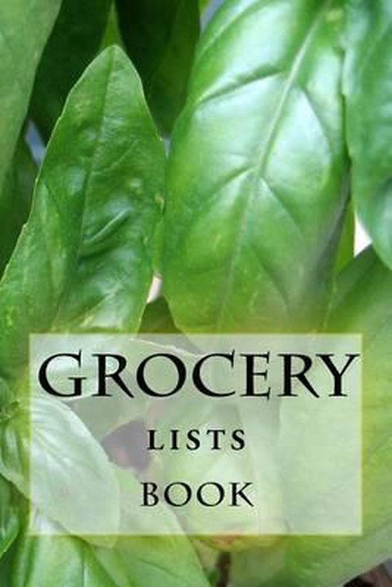 Turn Your Life Into a Book- Grocery Lists Book - cover