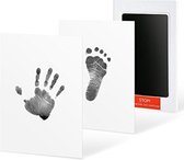 Baby voet en handafdruk | inktpad | zwart