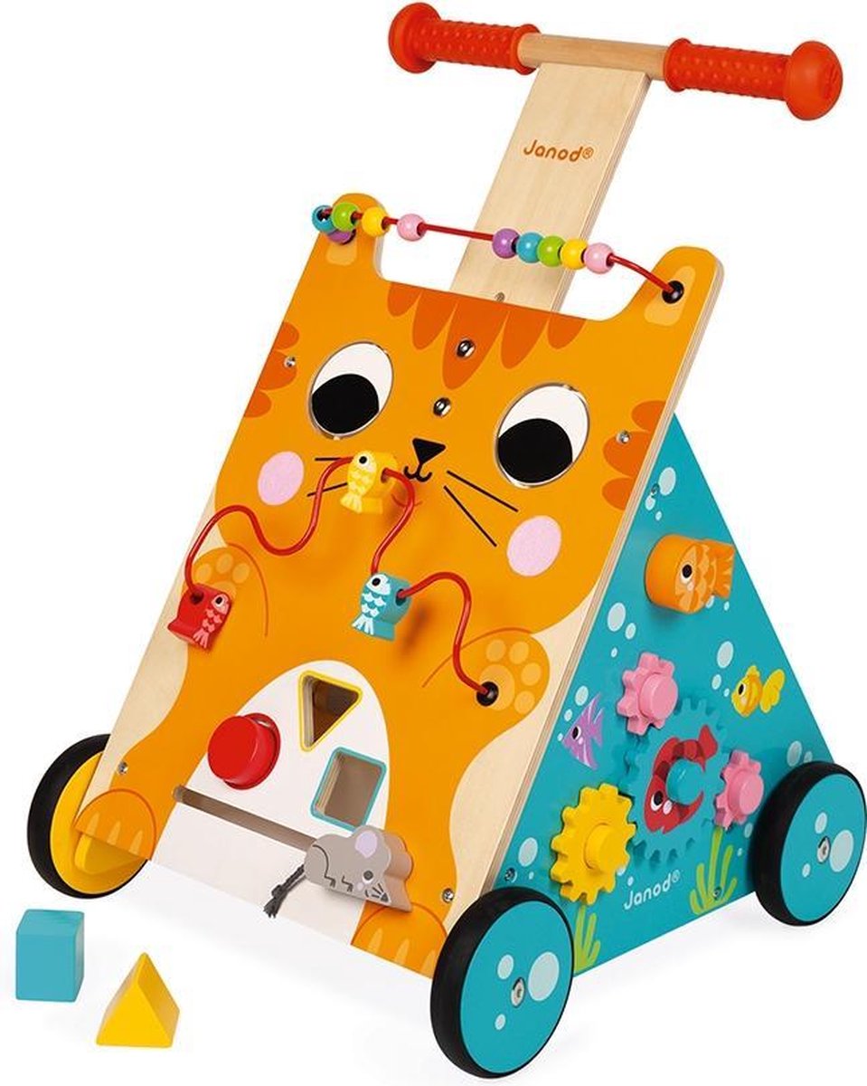 Janod - Multi-activiteiten loopwagen - Kat — afbeelding 7