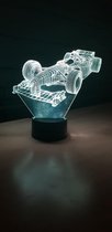 3D led lamp formule 1