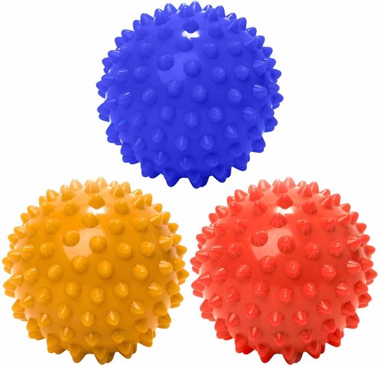#DoYourFitness – 3 delige set massagebal – »Nica« – Lacrosse Bal / Fasciaball voor effectieve zelfmassage van triggerpoints – diameter 8cm -…