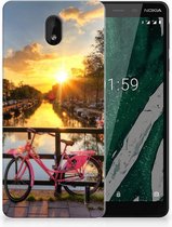 Nokia 1 Plus Uniek TPU Hoesje Amsterdamse Grachten