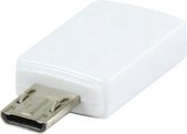 Valueline, MHL Adapter USB 11-pins Micro B mannelijk - USB 5-pins Micro B vrouwelijk (Wit)