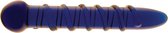 Glazen Dildo - Spiral Wand blue