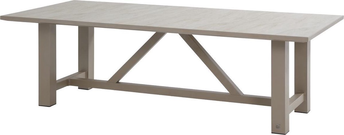 4 Seasons Outdoor Diva tuintafel 240 x 110 cm Taupe 6-persoons