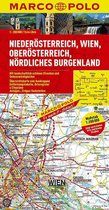 MARCO POLO Karte Österreich 01. Niederösterreich, Wien, Oberösterreich, Nördliches Burgenland 1 : 200 000