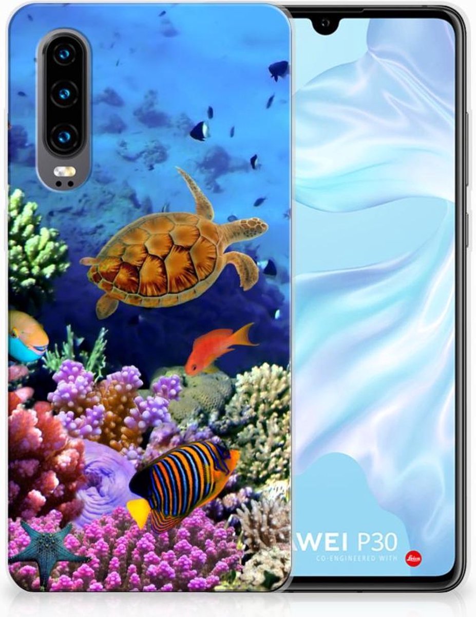 Huawei P30 TPU Hoesje Vissen