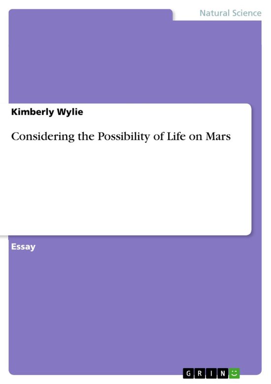 Considering the Possibility of Life on Mars - cover