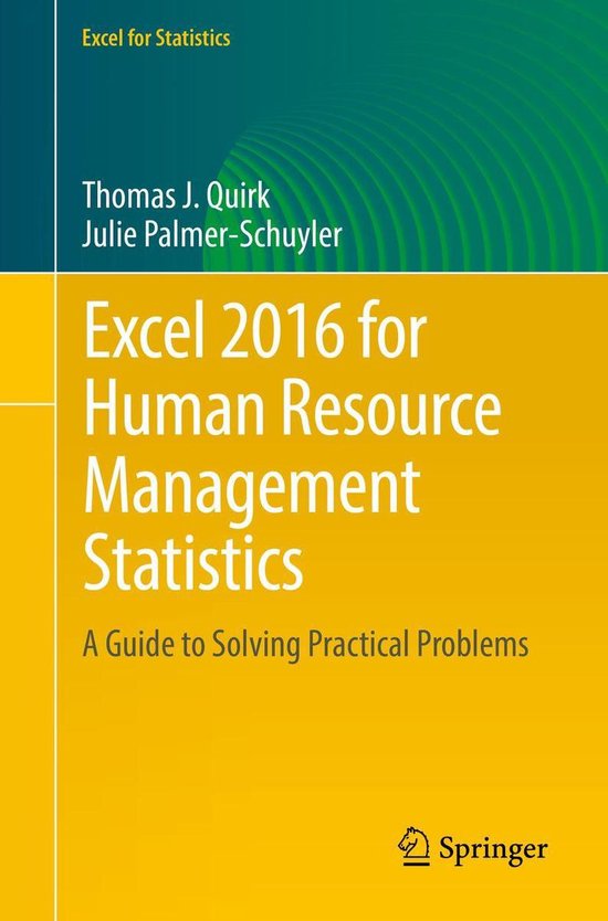 Mathematics and Statistics (R0) - Excel 2016 for Human Resou ... - cover