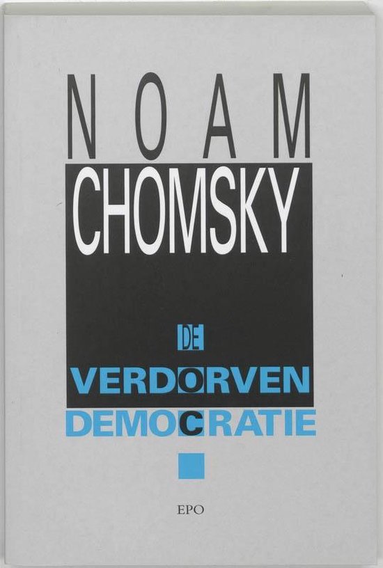 Cover van het boek 'De verdorven democratie' van Noam Chomsky