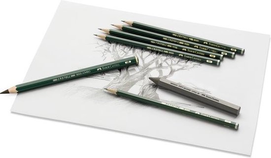 Faber-Castell grafietpotlood - serie 9000 - bliketui a 6 stuks - FC-119063 - Faber-Castell
