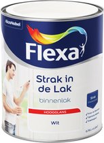 Flexa Strak in de Lak - Watergedragen - Hoogglans - wit - 0,75 liter