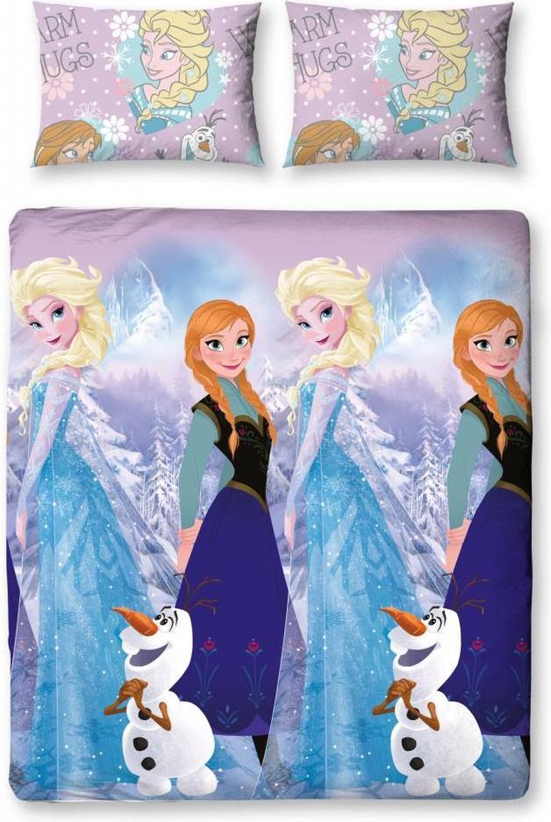 Disney Frozen Crystal - Dekbedovertrek - Tweepersoons - 200 x 200 cm -  Multi | bol.com