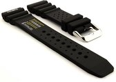 Horlogeband Rubber Promaster Zwart - 22mm