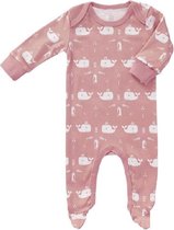 Fresk pyjama met voet Whale mellow rose