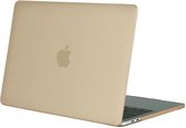 Hardshell Rubber Cover Case Mat MacBook Pro 15 inch (2016) Goud