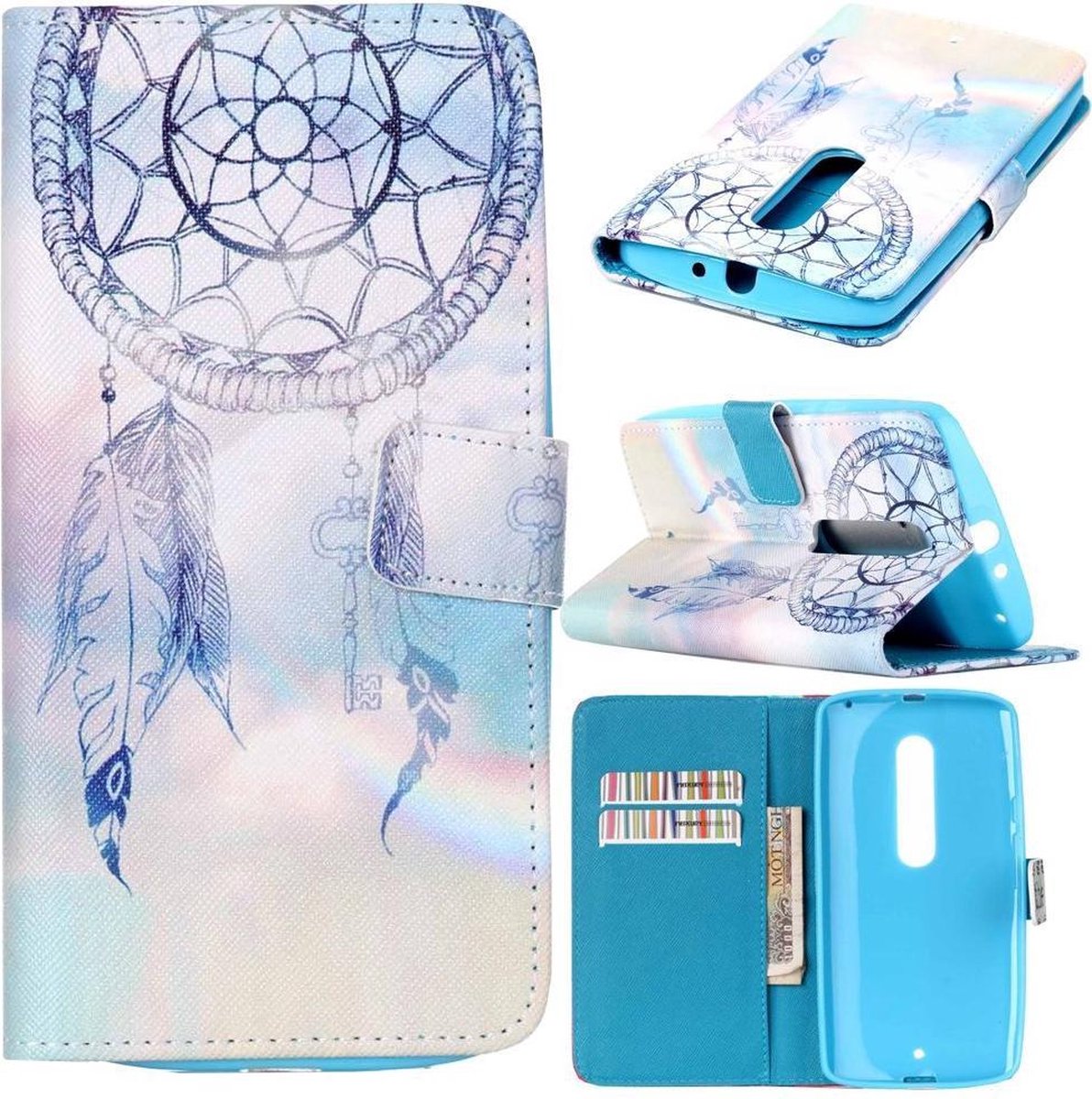 iCarer Dreamcatcher wallet case hoesje Geschikt voor: Motorola X play