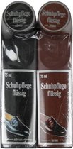 Schoenpoets set/ schoenverzorging  2-delig zwart en bruin