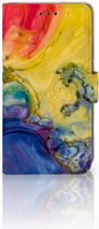 Portefeuille Apple iPhone Xr Coque Smartphone Aquarelle Foncé