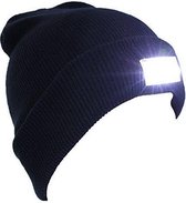 Muts met Licht / Muts / Beanie Muts /  5 LED Verlichte Muts / Zwart