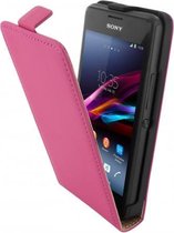 Mobiparts Premium Flip Case Sony Xperia E1 Pink
