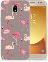 Geschikt voor Samsung Galaxy J5 2017 Uniek TPU Hoesje Flamingo