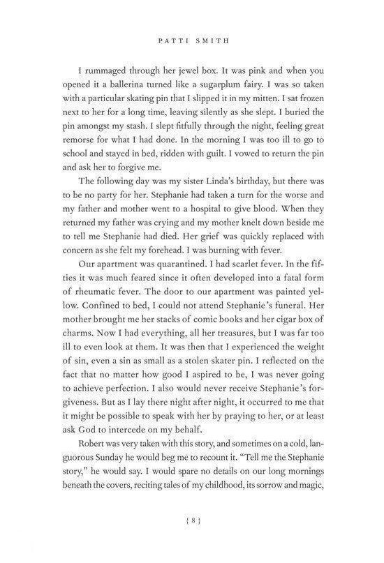Tekstpagina met tekst uit het boek 'Patti Smith'.