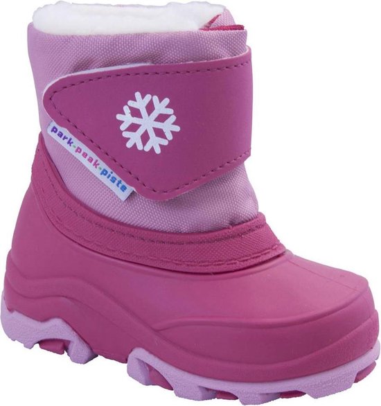 Manbi snowboots winter baby peuter kleuter Maat 24/25, Kleur: roze | bol.com
