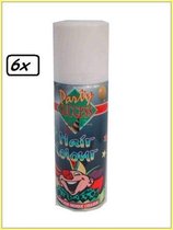 6x Haarspray wit 125 ml