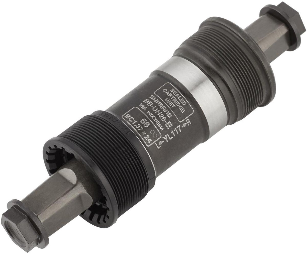 SHIMANO BB-UN26 Boîtier de pédalier carré BSA, Gris, 68 x 127,5 mm