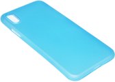 Blauw kunststof hoesje Geschikt voor iPhone XR