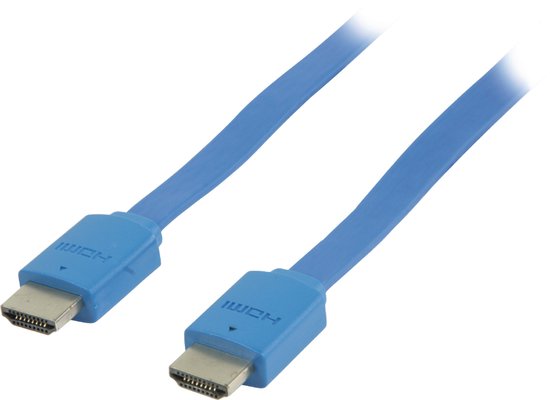 Platte high speed HDMI® kabel met ethernet