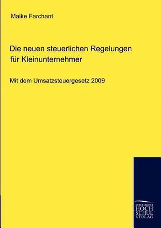 Die neuen steuerlichen Regelungen für Kleinunternehmer - cover
