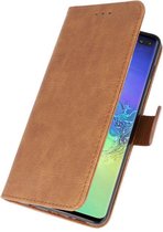 Samsung Galaxy S10 Plus Hoesje Book Case Bruin