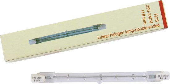 Halogeen Buislamp R7S - 300 watt - 118mm - Halogeen 230V | bol.com