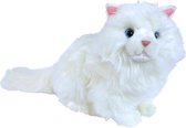 Boony 'Natural Decoration' pluche kitten wit 20 cm, zittend.