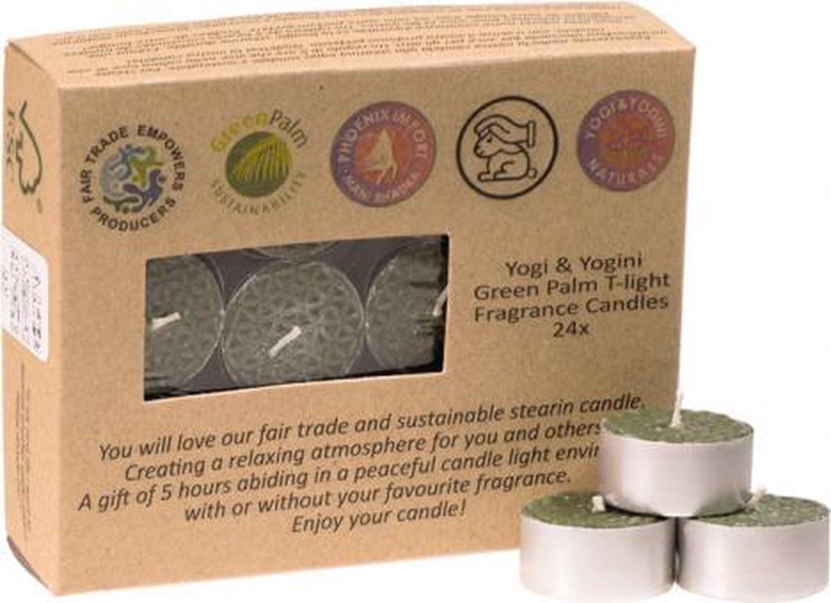 Goedkoopste Theelichtjes stearine frankincense (4x2 cm) - Fair Trade - 24 stuks