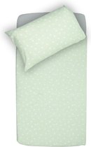 Overtrek en sloop Little Lemonade 100x140cm Dots green