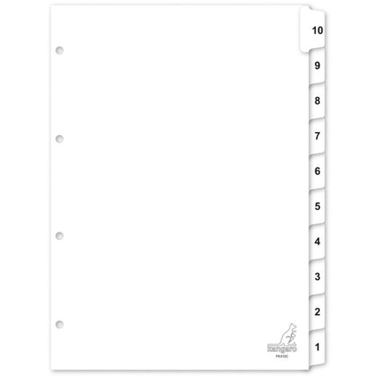 kangaro Karton-Register ECO, Zahlen 1-12, DIN A4, 12-teilig K412C bei günstig