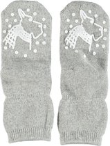 Bonnie Doon - Baby - BD Puff Print Sock - Light Grey Heath. - maat 3-6 maanden (2 paar)
