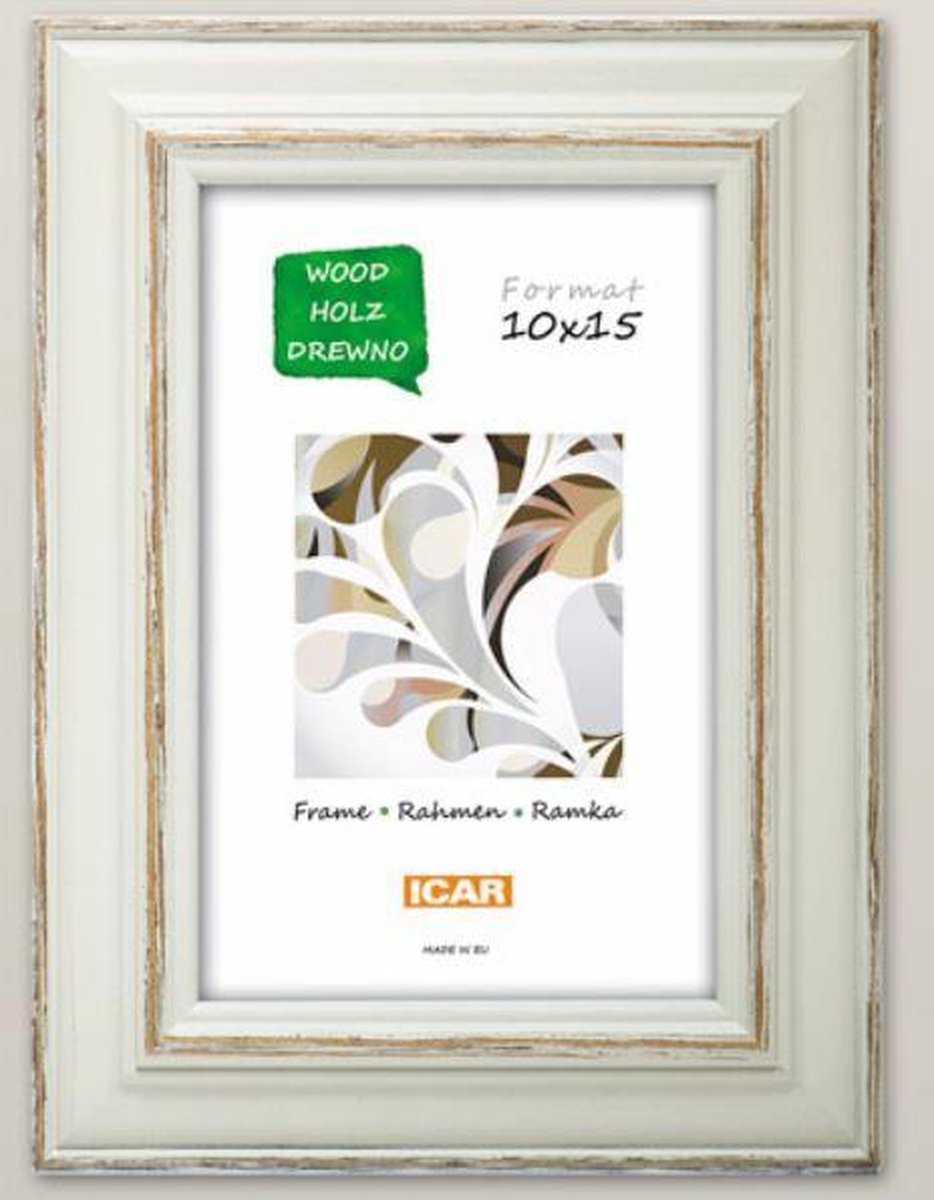 Icar Houten Fotolijst DRLX-04 10x15 cm Licht Grijs