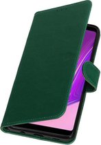 Pull Up Bookstyle voor Samsung Galaxy A9 2018 Groen
